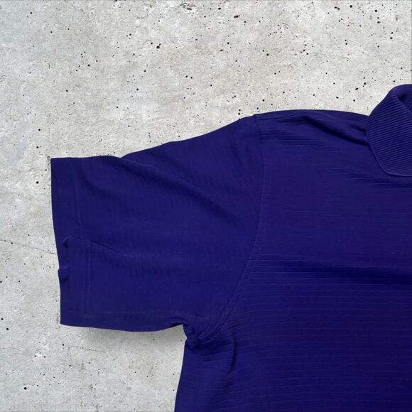 Colorado Rockies Antigua Polo Shirt Men's 2XL MLB Purple Performance Fabric - Picture 5 of 8